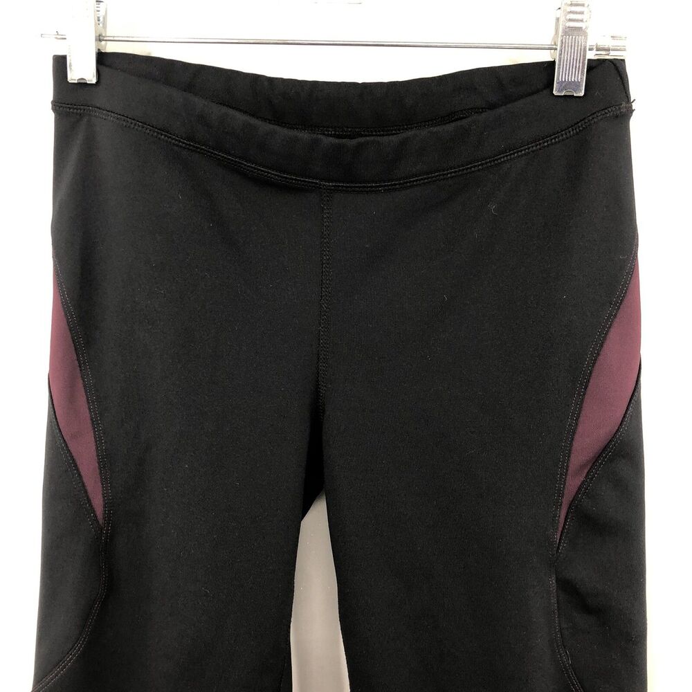 Saucony Ignite Training Capri Compression Pants Mesh Detail Zip Pocket Medium